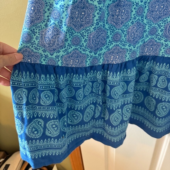 Talbots Plus KNIT TIERED MAXI DRESS - PAISLEY MEDALLION PRINT - Picture 3 of 7